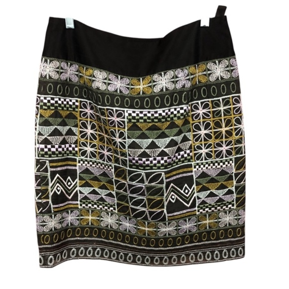ETCETERA‎ SILK EMBROIDERED SKIRT 6